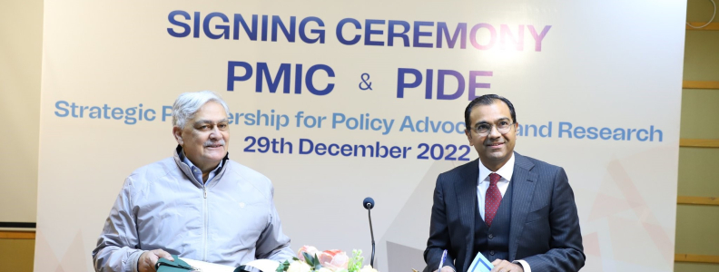PMIC and PIDE Strategic partnership for policy advocacy and Research